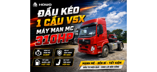 ĐẦU KÉO HOWO V5X 1 CẦU 310HP