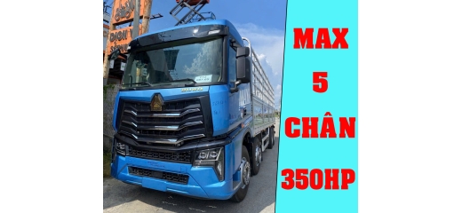 XE TẢI HOWO 5 CHÂN THÙNG MUI BẠT MAX 350