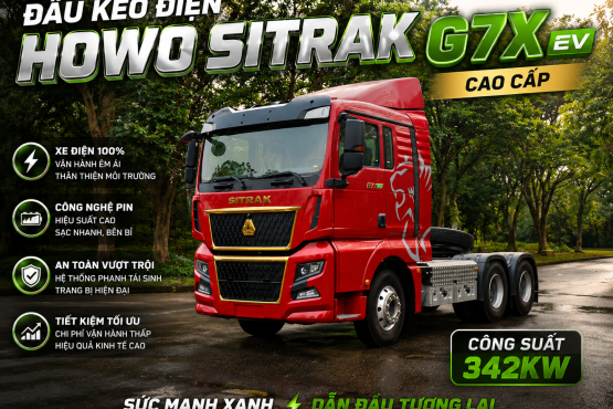 XE ĐẦU KÉO ĐIỆN HOWO SITRAK G7X EV