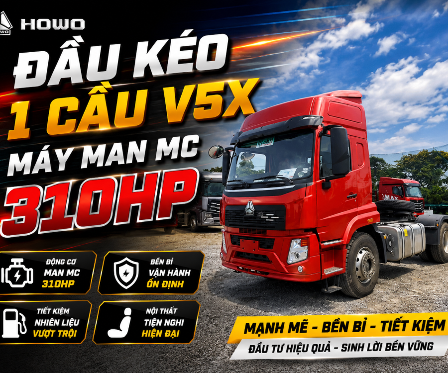 ĐẦU KÉO HOWO V5X 1 CẦU 310HP